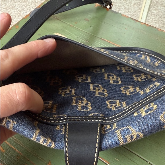 Dooney & Bourke Blue and Gold Crossbody Bag - Picture 6 of 6